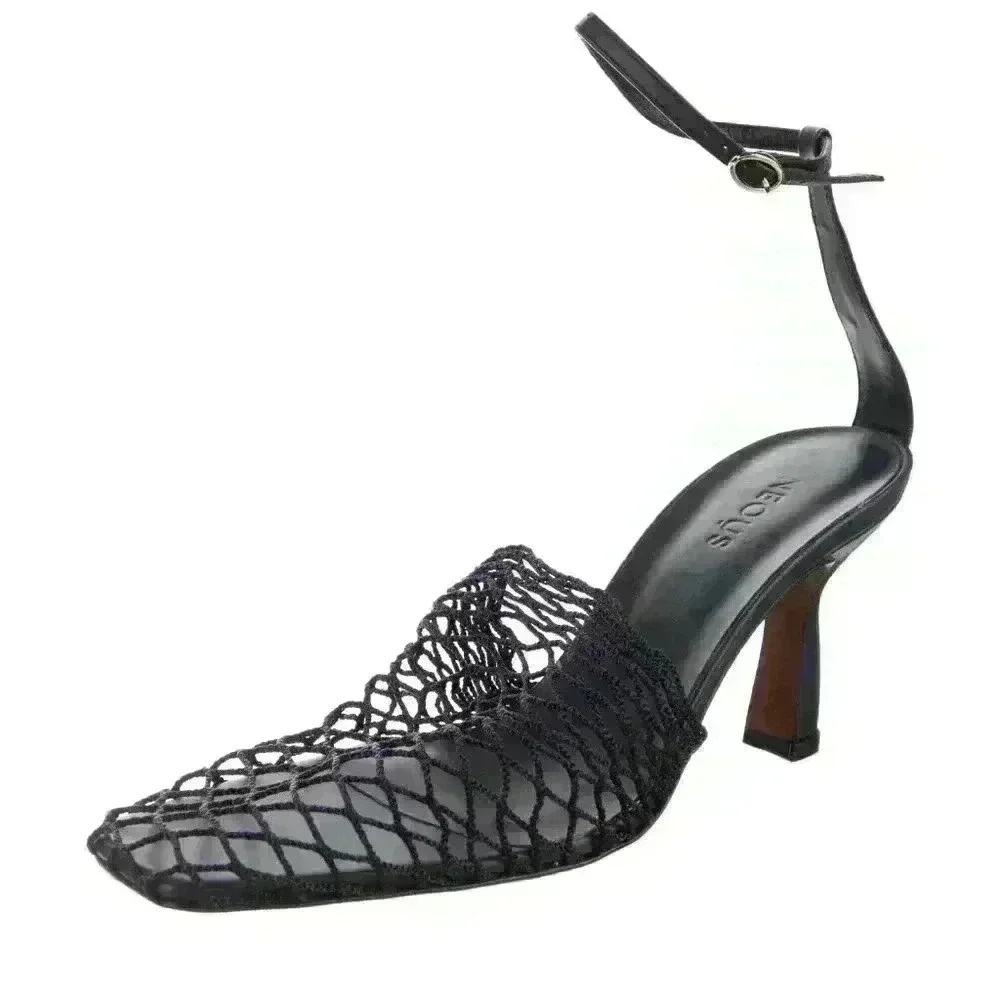 NEOUS Leather & Mesh Sandals